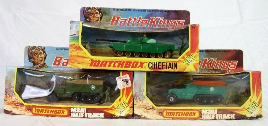 Lot (3) Vintage 1970's Matchbox Battle Kings 1:43 Diecast