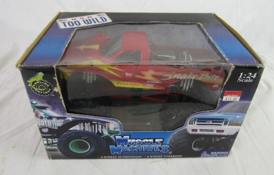 Muscle Machines 1:24 Snake Bite Monster Truck- Rare