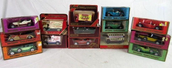 Lot (14) Vintage Matchbox Models of Yesteryear Diecast MIB