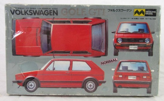 Vintage Mitsuwa 1:24 Volkswagen Golf GTI Model Kit Sealed