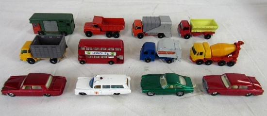 Lot (12) Vintage 1960's Regular Wheels Matchbox
