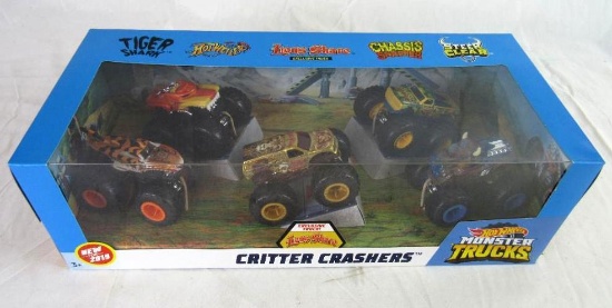 Hot Wheels 1:64 Monster Trucks Critter Crashers Boxed Set- Sealed