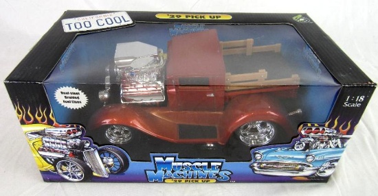 Muscle Machines 1:18 Diecast 29 Ford Model A Pickup - Orange MIB