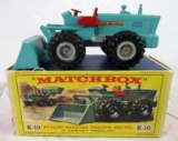 Vintage Matchbox King Size K-10 Aveling-Barford Tractor Shovel
