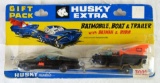 Rare Vintage 1960's Husky 1:64 Batman Batmobile , Boat & Trailer Set Sealed