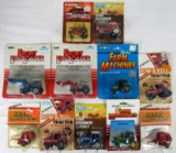 Grouping of Vintage 1980's Ertl 1:64 Diecast Tractors- John Deere, IH, MF, Ford, etc