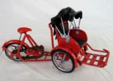 Contemporary Diecast Bicycle Rickshaw (9.5