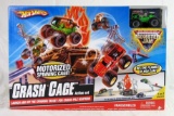 Hot Wheels Monster Jam- Crash Cage Playset w/ Grave Digger- Sealed