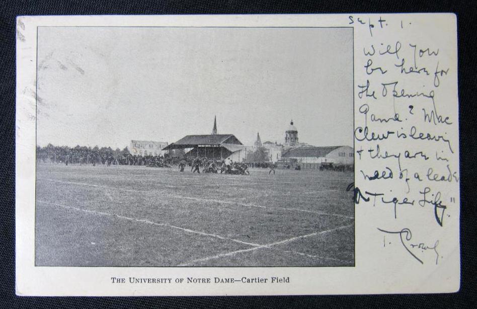 Rare 1898 Notre Dame Football Cartier Field Proxibid