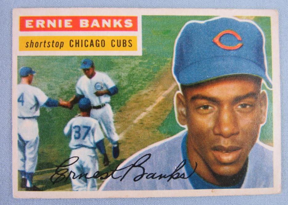 1955 Topps #28 Ernie Banks PSA 2 Graded Baseball Card MLB