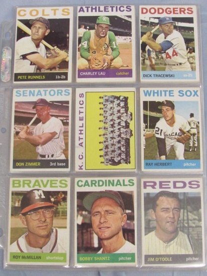 Lot (35) 1964 Topps Baseball Cards