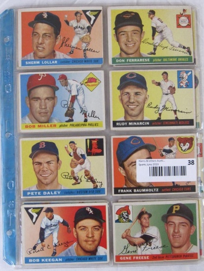 Lot (18) 1955 Topps Baseball Cards