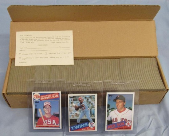 RARE 1985 Topps Baseball JC Penney Catalog Factory Set (Clemens & McGwire RC)