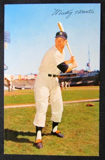 Rare 1953-55 Dormand Mickey Mantle Postcard