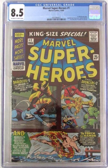 Marvel Super-Heroes #1 (1966) Key 1st Marvel One-Shot/ Stan Lee CGC 8.5