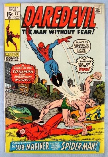 Daredevil #77 (1971) Classic Spider-Man Appearance