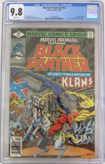 Marvel Premiere #52 (1980) Bronze Age Black Panther vs. KKK CGC 9.8 Gem!