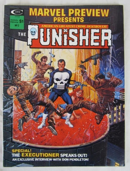 Marvel Preview #2 (1975) Key Origin of Punisher/ 1st Dominic Fortune