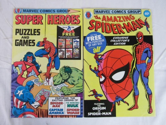 (2) 1979 Spider-Man Promo Comics- ALL Detergent, General Mills