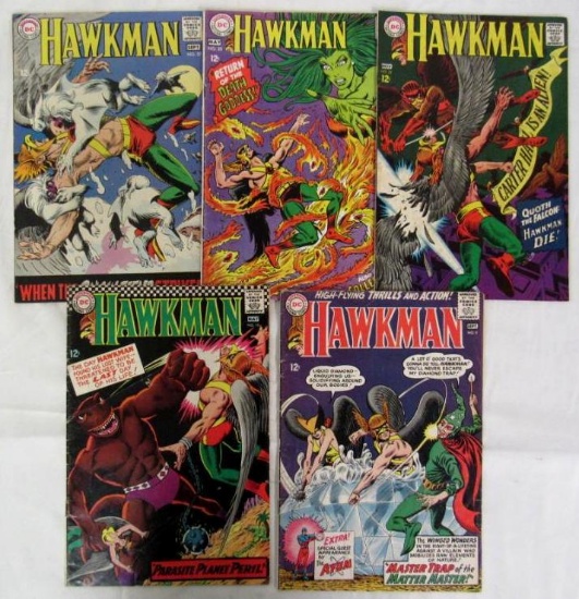 Hawkman Silver Age Lot #9, 19, 22, 25, 27