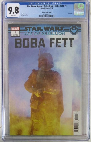 Star Wars Age of Rebellion: Boba Fett #1 (2019) Movie Photo Variant CGC 9.8