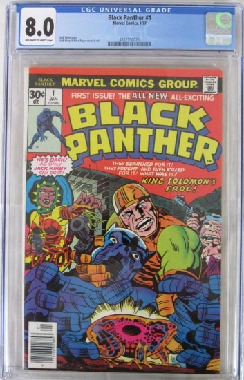 Black Panther #1 (1977) Key 1st Issue/ Jack Kirby Series CGC 8.0