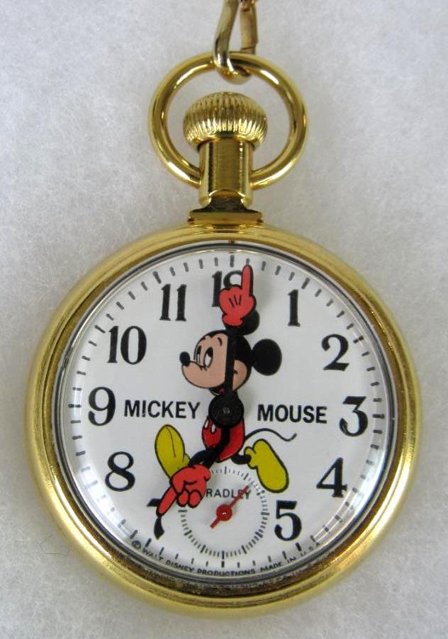 Bradley mickey mouse pocket hotsell watch