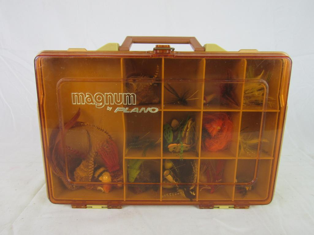 Vintage Plano Magnum Tackle Box Filled w/ Fly
