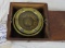 Antique Brass Nautical Ship's Compass in Wooden Case (From Named Ship)