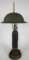 WWI Era Trench Art Lamp w/Doughboy Lamp Shade