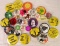 Political Protest & More Group of (30) Pinback Buttons & Patches