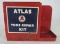 Antique Atlas Tires Tube Repair Metal Counter Display / Small Cabinet