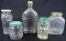 Lot (5) Antique Advertising Bottles & Jars. Planter's, Mickey Mouse ++