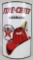 Authentic 1940 Texaco Fire Chief Porcelain Visible Gas Pump Curved Sign