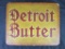 Antique Detroit Butter / Gumps Suits Masonite Advertising Sign (12x15)