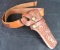 Vintage Hunter Tooled Leather Holster w/ Brauer Leather .22 Ammo Belt