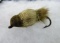 Rare 1928 Paw Paw Bait Natural Hair Mouse Fishing Lure