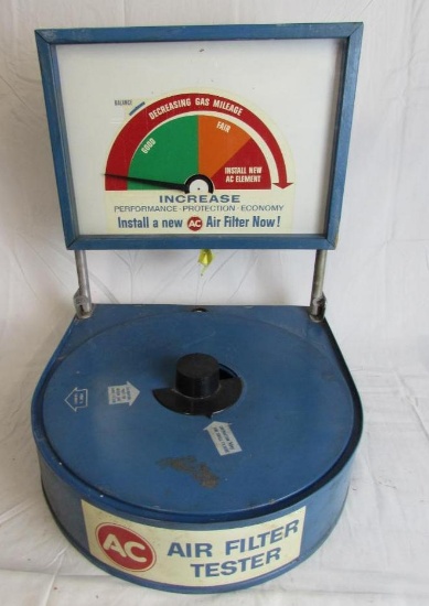 Excellent Vintage AC Spark Plug Service Station Air Filter Tester