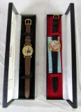 Lot (2) Vintage Disney Pedre Wristwatches in Original Box. Goofy & Mickey