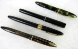 Lot (4) Antique Estate Found Fountain Pens. Scheaffer Esterbrook