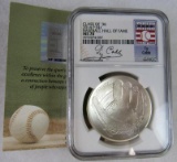 2014 Ty Cobb Hall of Fame Class of '36 Silver Dollar NGC MS 70