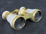 Antique Signed Lenoir and Co. (Paris) Mother of Pearl Opera Glasses / Binoculars