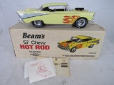 Vintage 1957 Chevy Bel Air Hot Rod Jim Beam Decanter in Original Box