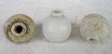 WWII Era Japanese Ceramic Hand Grenades Group of (3)