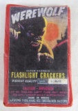 Rare! Original Package of Werewolf Flashlight Crackers! Firecrackers
