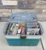 Estate Found Guide Tackle Box. Loaded w/ Fishing Tackle & Lures