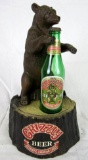 Vintage Grizzly Beer Canadian Lager Bar Display Advertising Statue 15