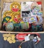 Large Grouping of Boy Scouts BSA Items. Patches, Photos, & More
