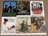 Group of (6) Original Vietnam War Recruiting Posters