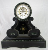 Antique Large Marble Mantle Clock